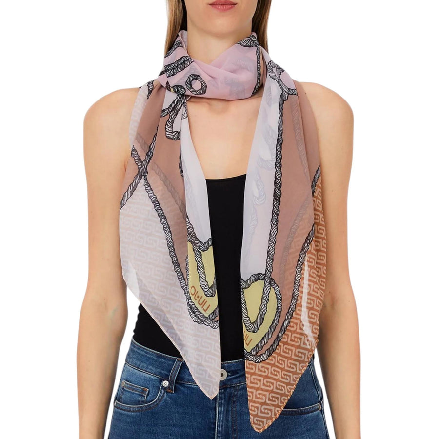 Foulard Liu Jo donna Braided logo naturale