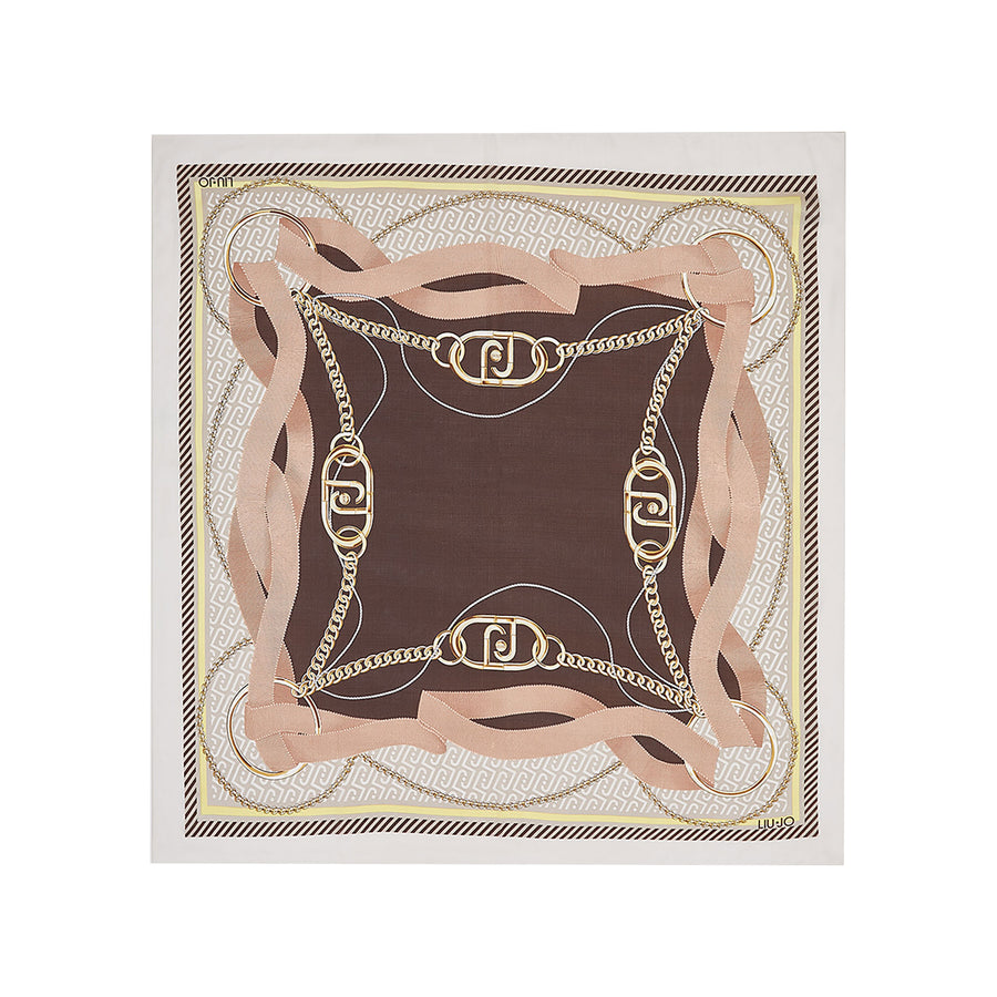 Foulard Liu Jo donna 120X120 Nastri naturale