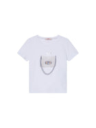 T-shirt Liu Jo Ragazza manica corta bag
 Bianco