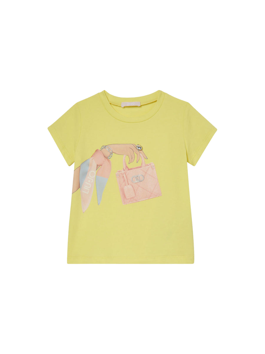 T-shirt Liu Jo Bambina manica corta bag 
 GIALLO