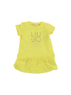 Abito Liu Jo bambina manica corta Balze giallo