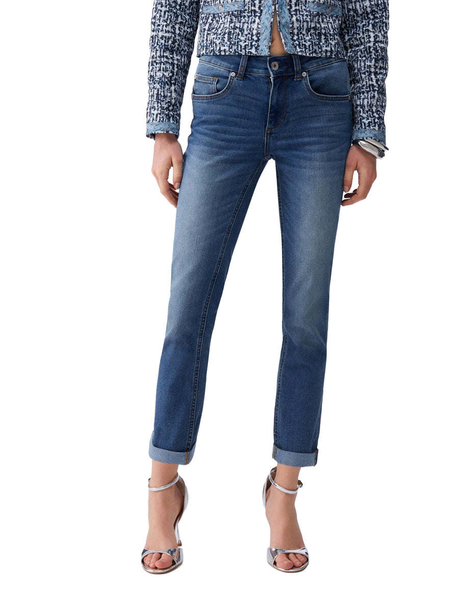 Jeans Liu Jo Donna bottom up monroe rw Denim scuro