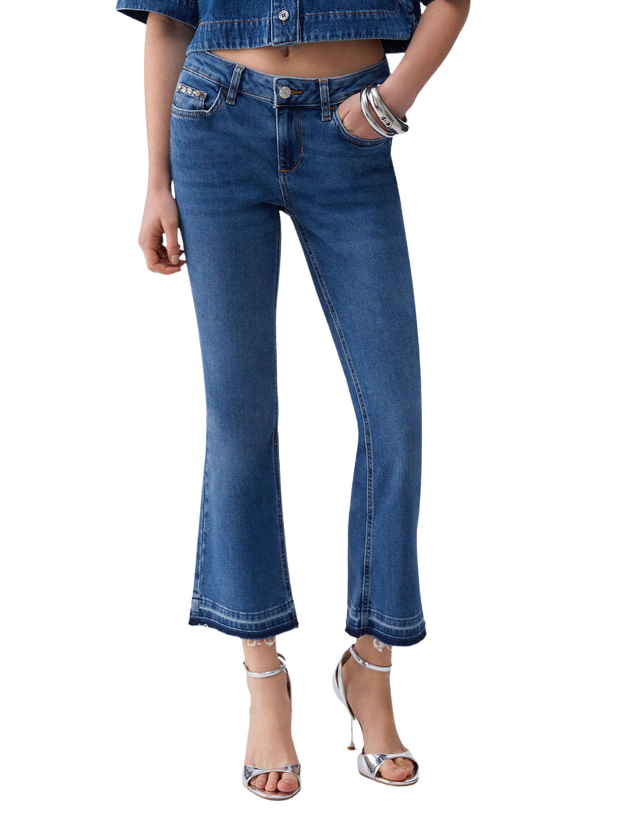Jeans Liu Jo Donna bottom up fly rw  denim chiaro