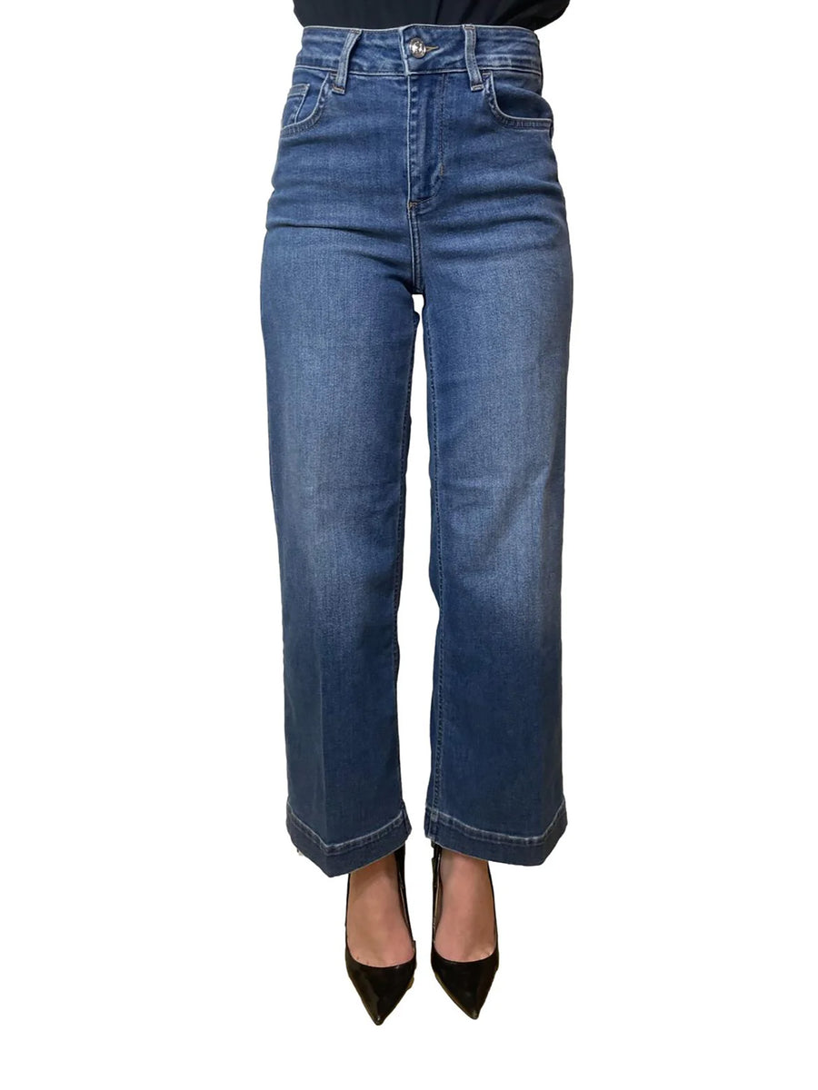 Jeans Liu Jo donna B. UP Flare Cropped HW denim medio