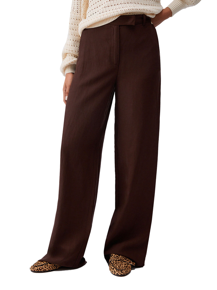 Pantalone Liu Jo donna TS. America Lino mixed moro