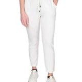 Pantalone Liu Jo donna Flare Strass bianco