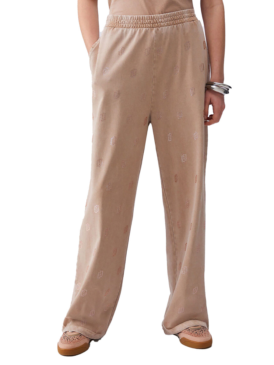 Pantalone Liu Jo donna Strass beige