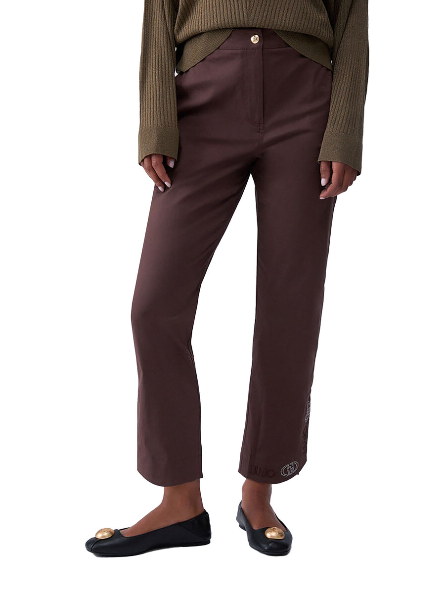 Pantalone Liu Jo donna Chino cotone marrone