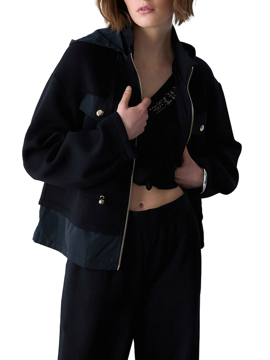 Giubbino Liu Jo donna Zip Capp. 2 TS. nero