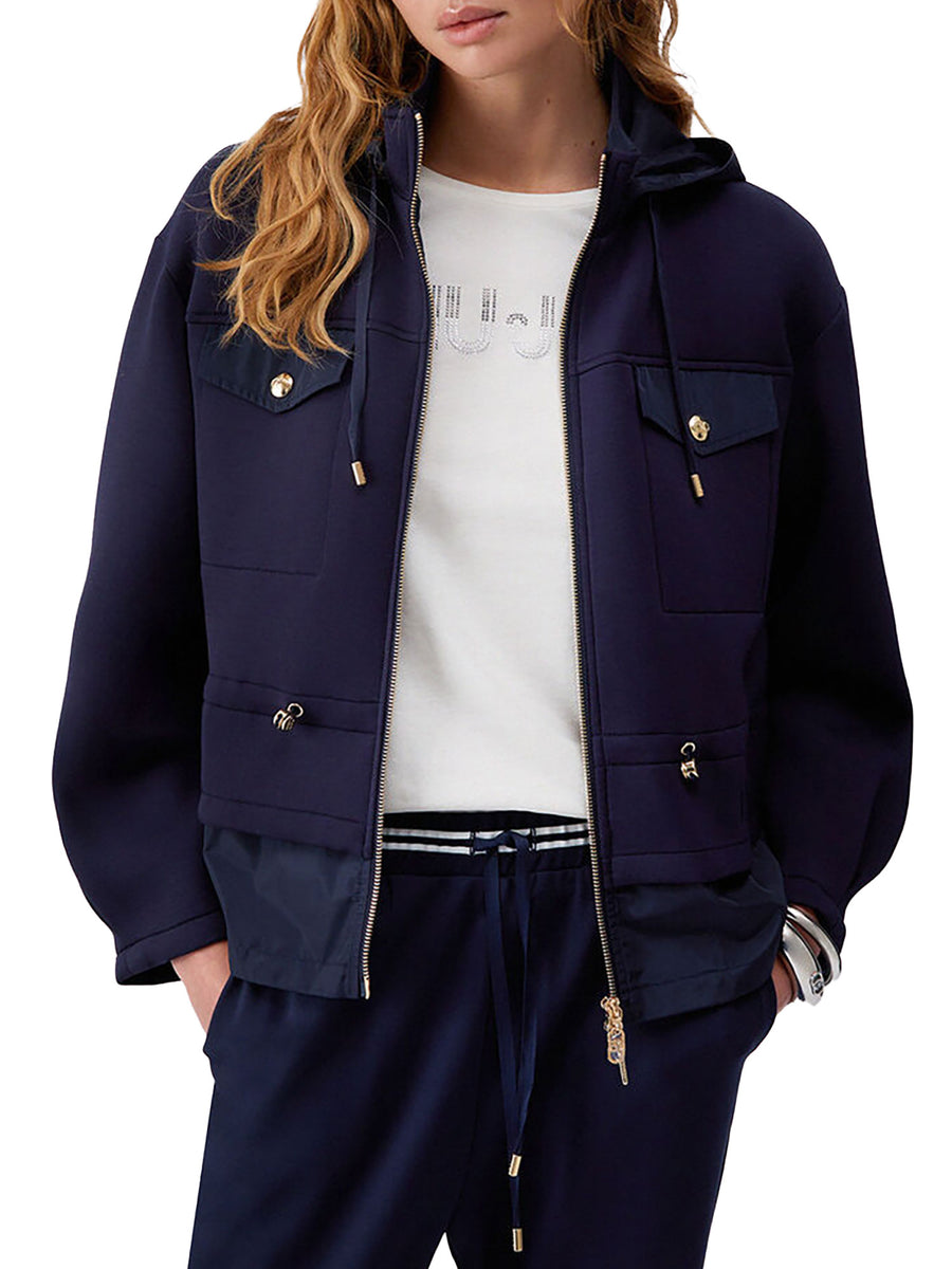 Giubbino Liu Jo donna Zip Capp. 2 TS. Blu