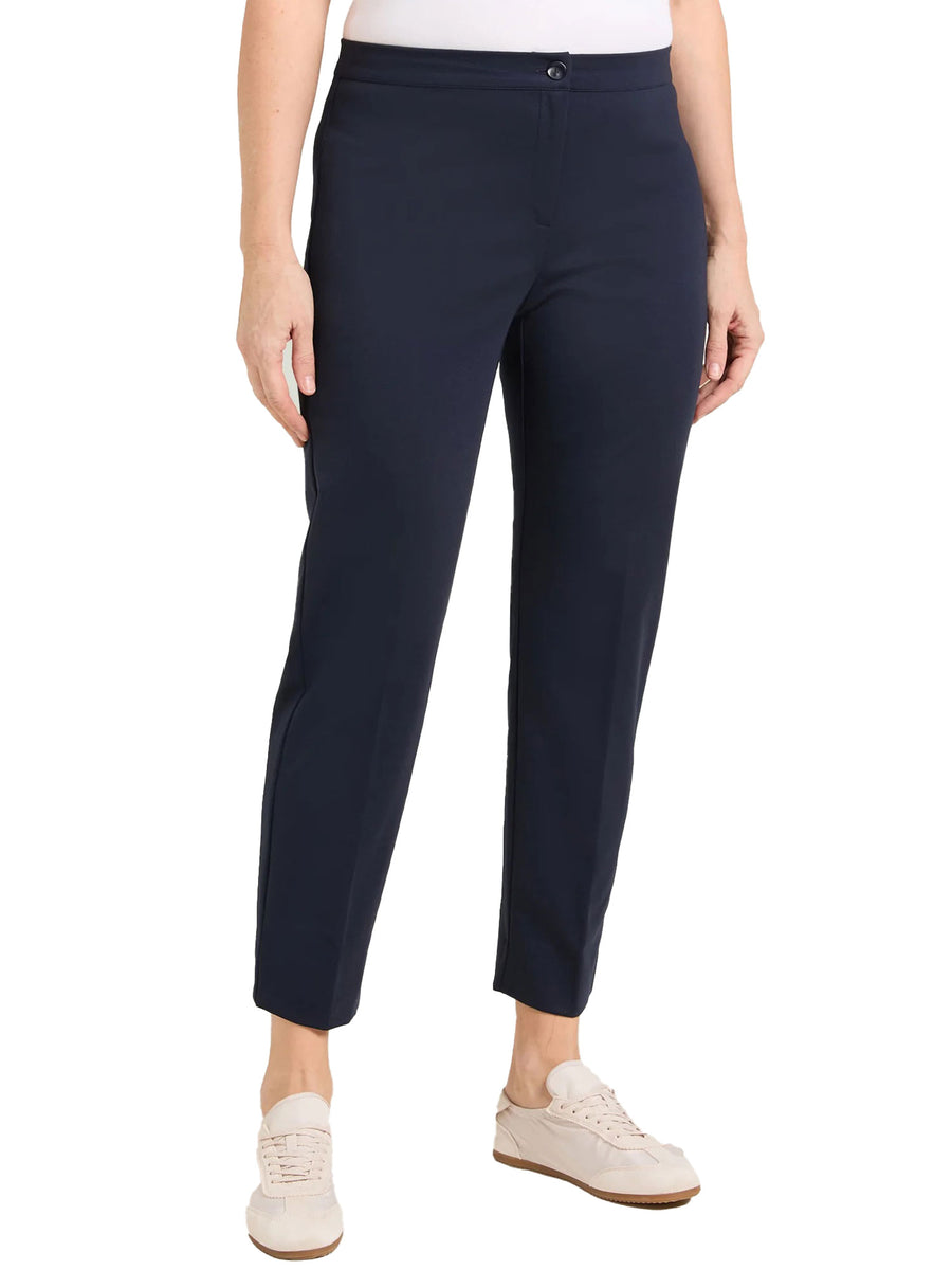 Pantalone Luisa Viola donna No-hips punto milano blu