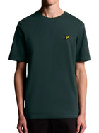 T-shirt manica corta plain jersey Lyle&Scott Uomo verde