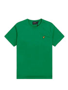 T-shirt manica corta plain jersey Lyle&Scott Uomo verde