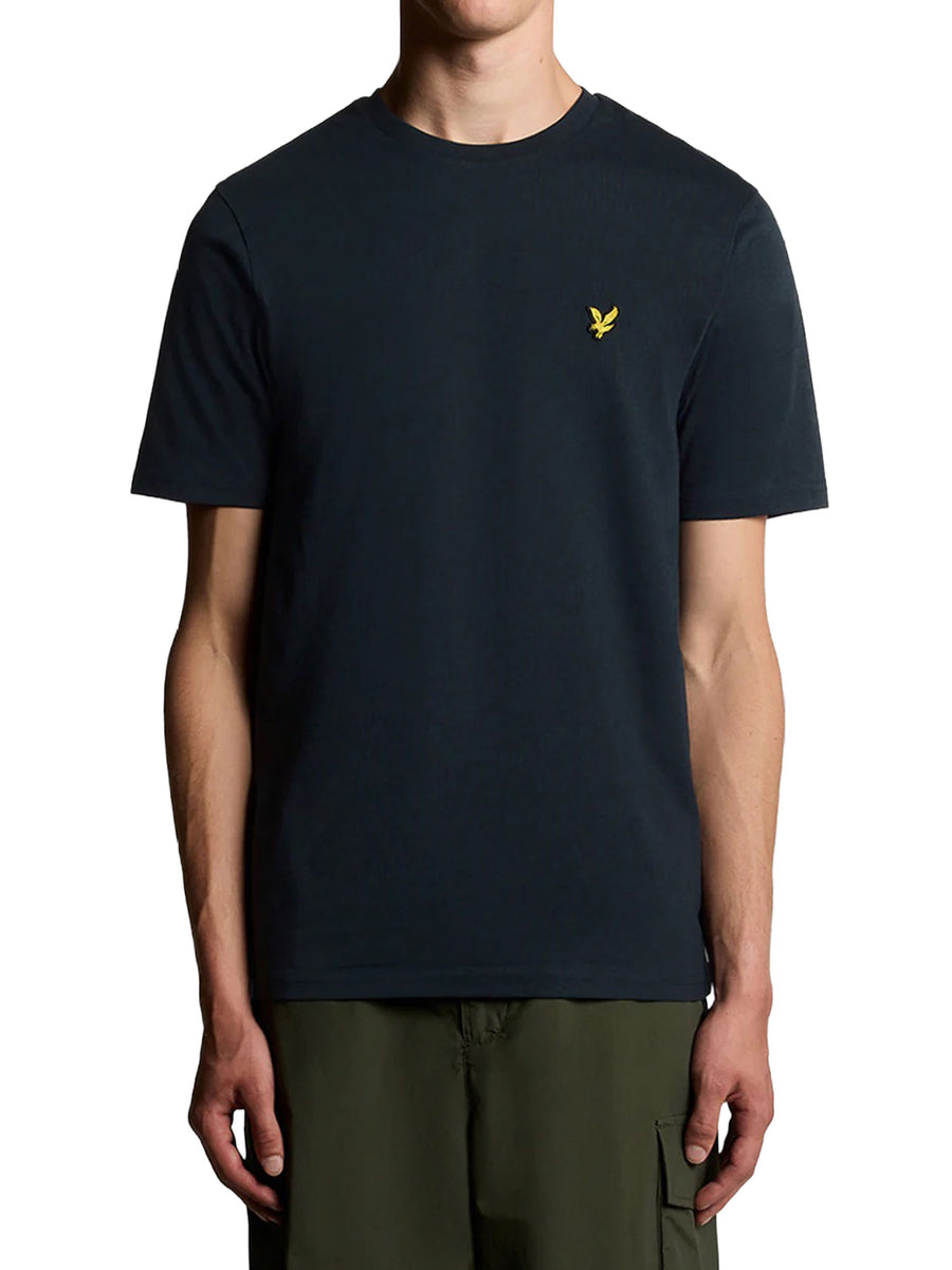 T-shirt manica corta plain jersey Lyle&Scott Uomo blu