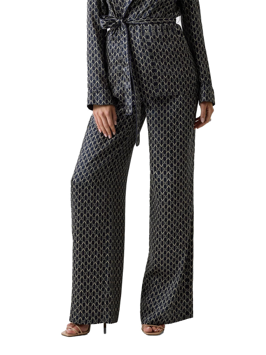 Pantalone Guess by Marciano donna elisa con tasche america monogram combo nero