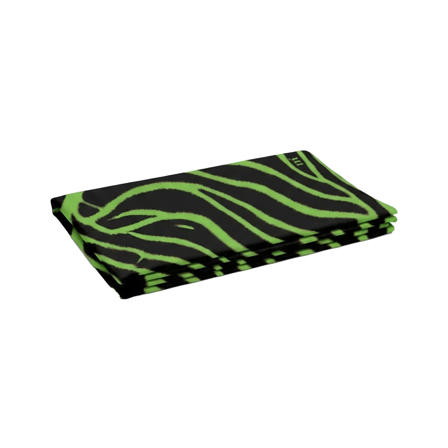 Telo Matinee donna fantasia zebrato verde