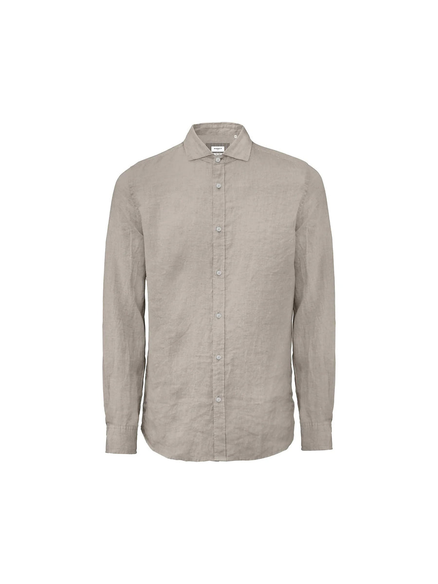 Camicia Mark Up uomo manica lunga cf lino corda