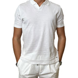 Polo Mark up uomo manica corta texture bianco