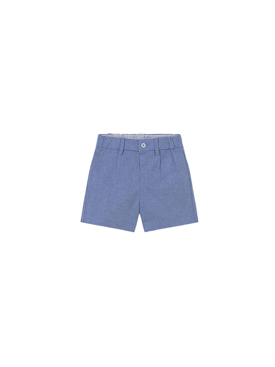 Bermuda Mayoral Bambino suiting lino celeste