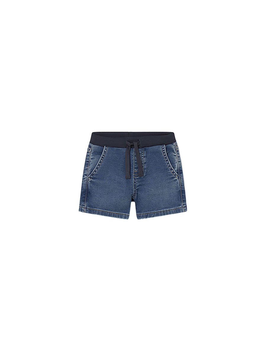 Shorts Mayoral Bambino in jeans con coulisse denim medio