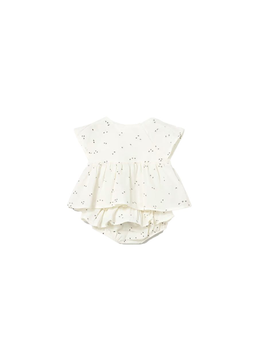 Completo Mayoral Neonata (camicia e shorts) in chiffon ceramica