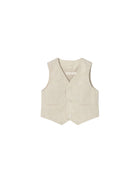 Gilet Mayoral Bambino con bottoni suiting in lino avena