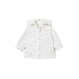 Giubbino Mayoral Neonata con zip e cappuccio reversibile bianco