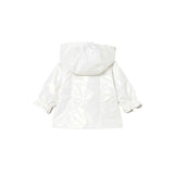 Giubbino Mayoral Neonata con zip e cappuccio reversibile bianco
