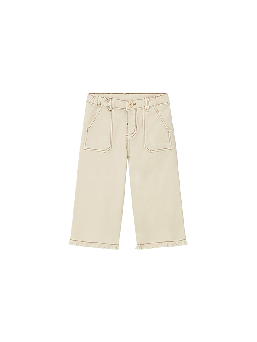 Pantalone Mayoral Bambina a palazzo stretch cecio