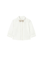 Camicia Mayoral Bambino con papillon panna