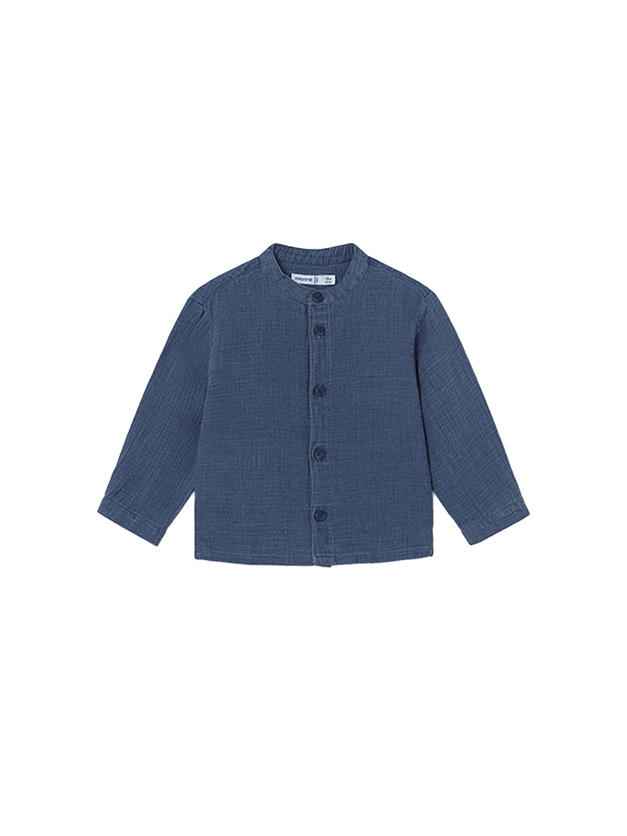 Camicia Mayoral neonato bambula denim scuro
