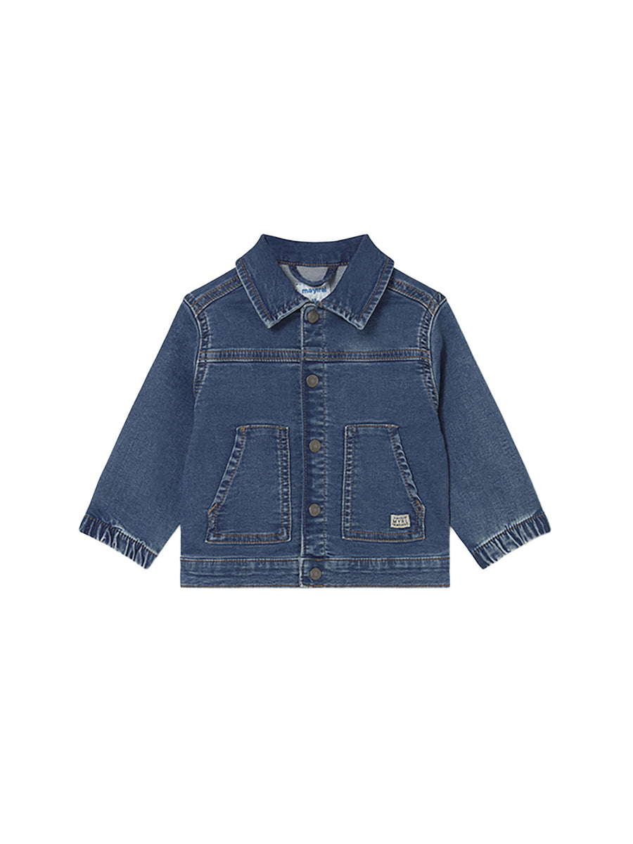 Giubbino Mayoral Bambino con bottoni in jeans denim medio