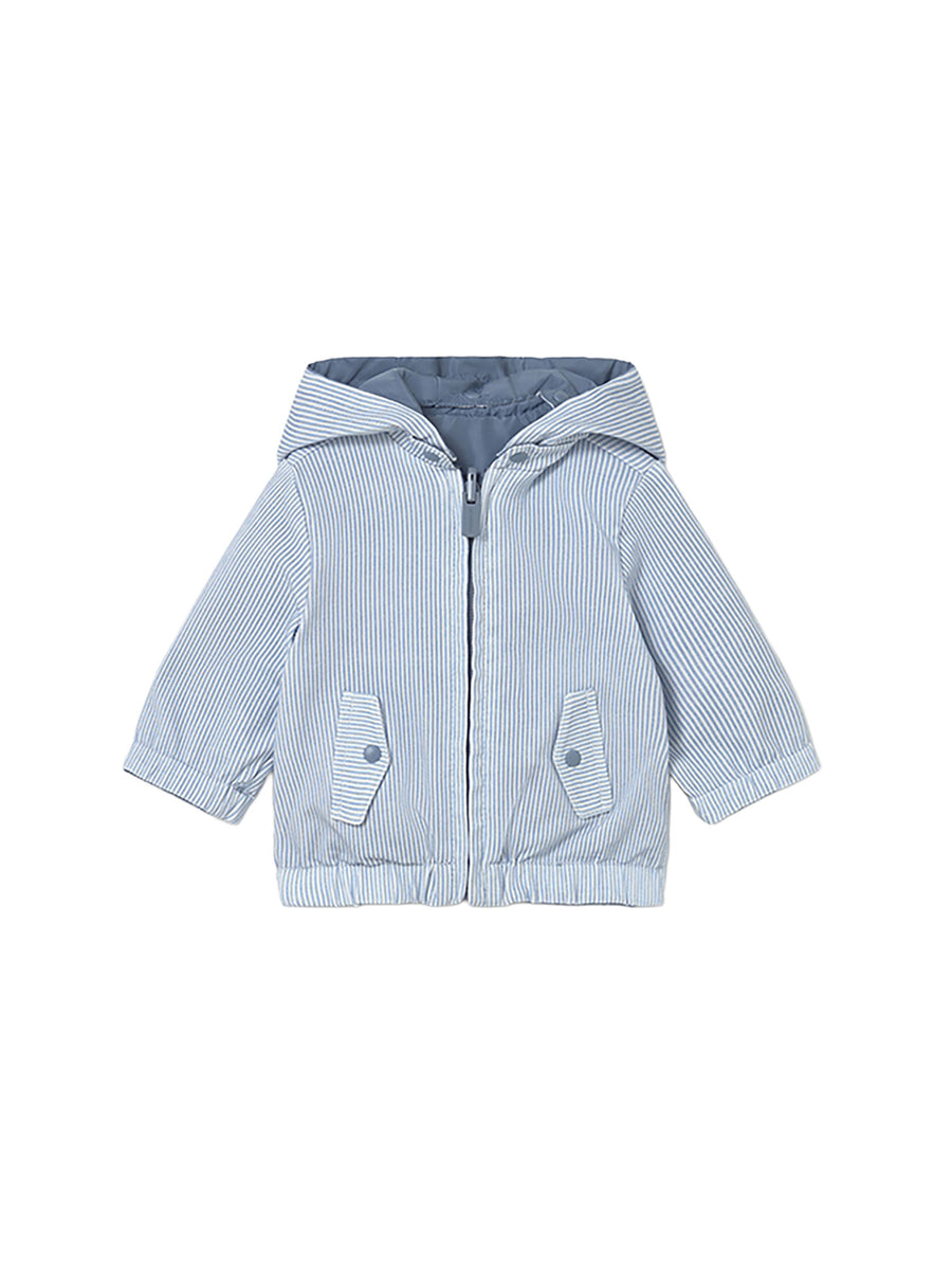 Giubbino Mayoral neonato con zip e cappuccio reversibile stellare