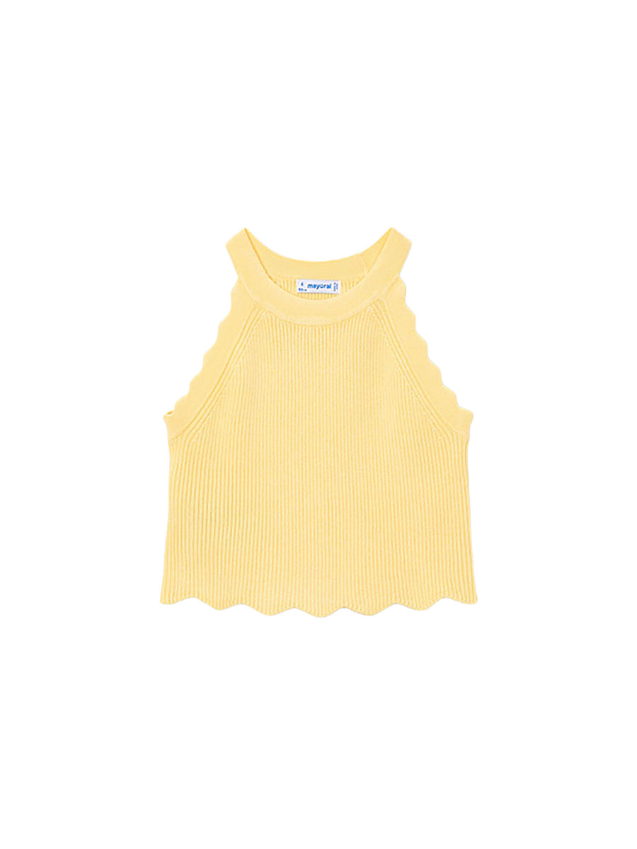 Top Mayoral Bambina tricot vaniglia