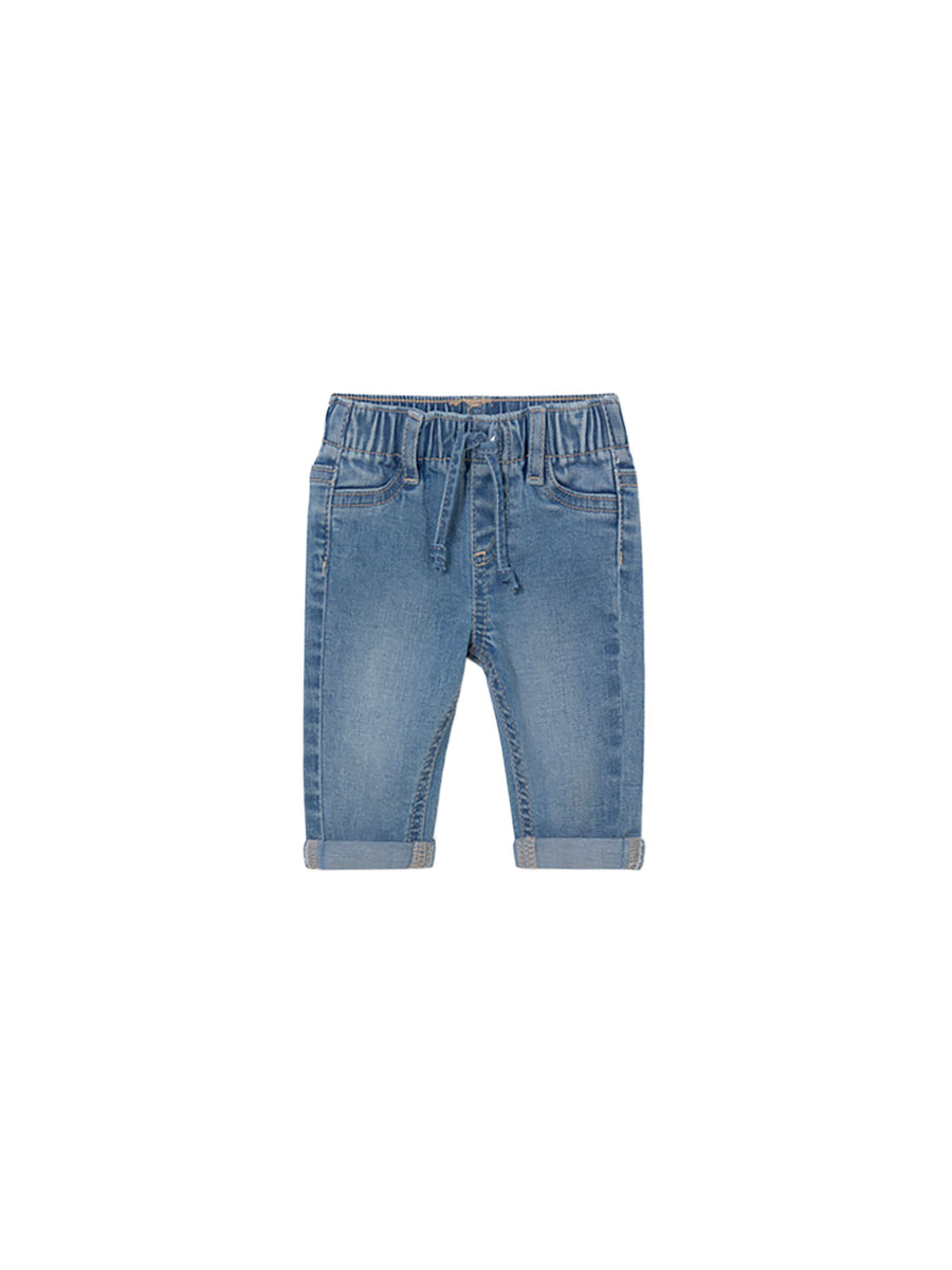 Jeans Mayoral Neonato con coulisse denim chiaro