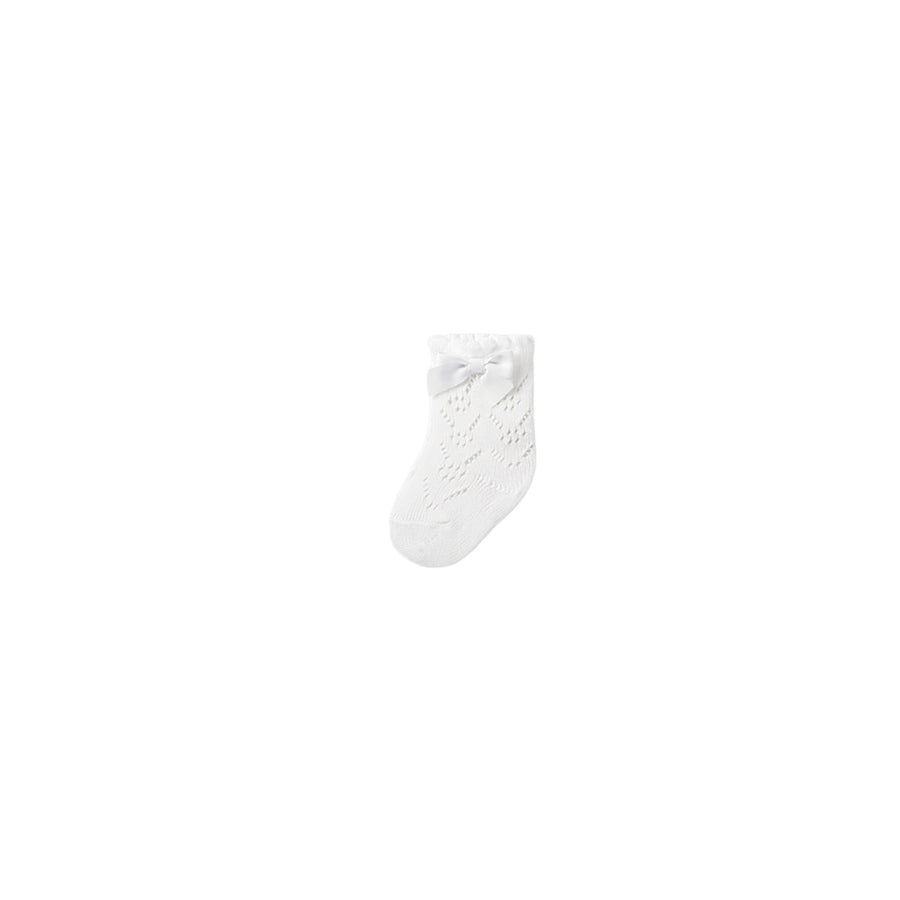Calzini Mayoral Neonata trafori bianco