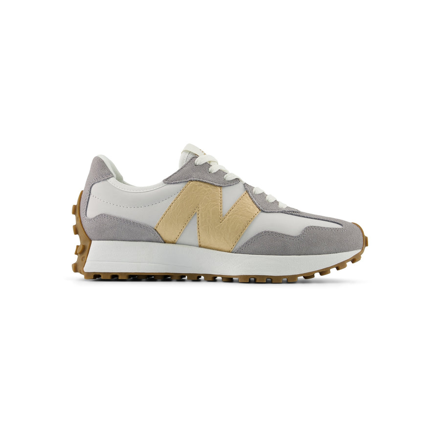 Sneakers New Balance W327240 donna suede/leather grigio/oro