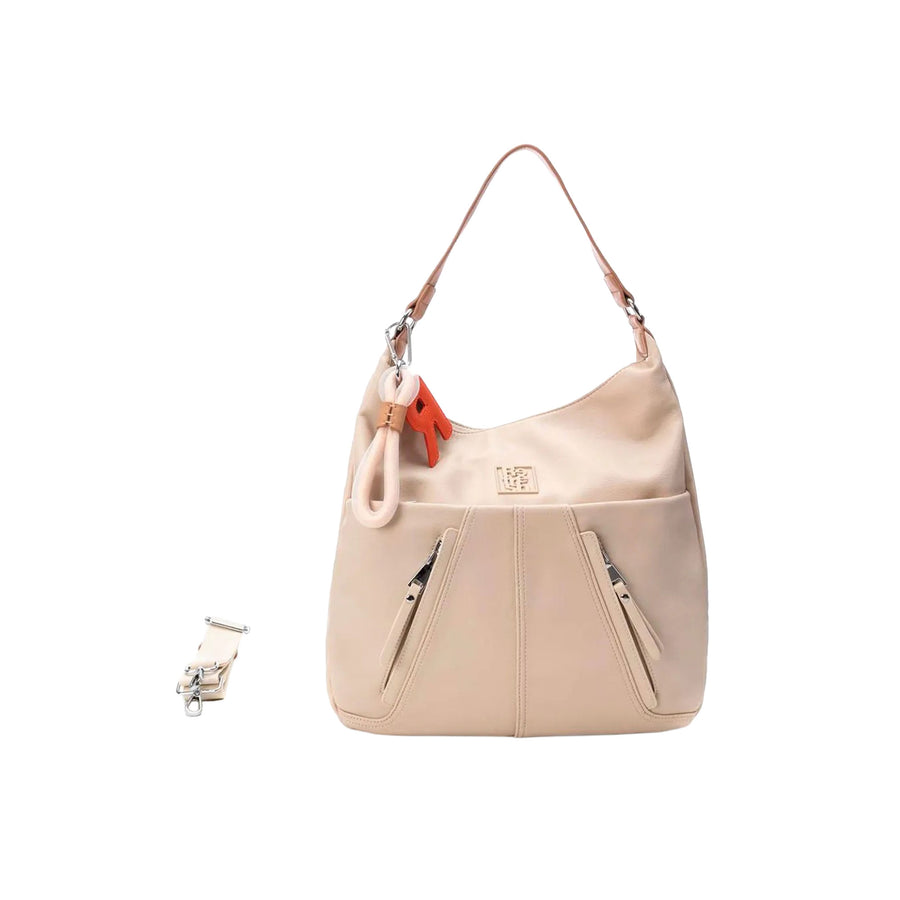 Borsa Refresh a spalla donna in ecopelle
 Beige