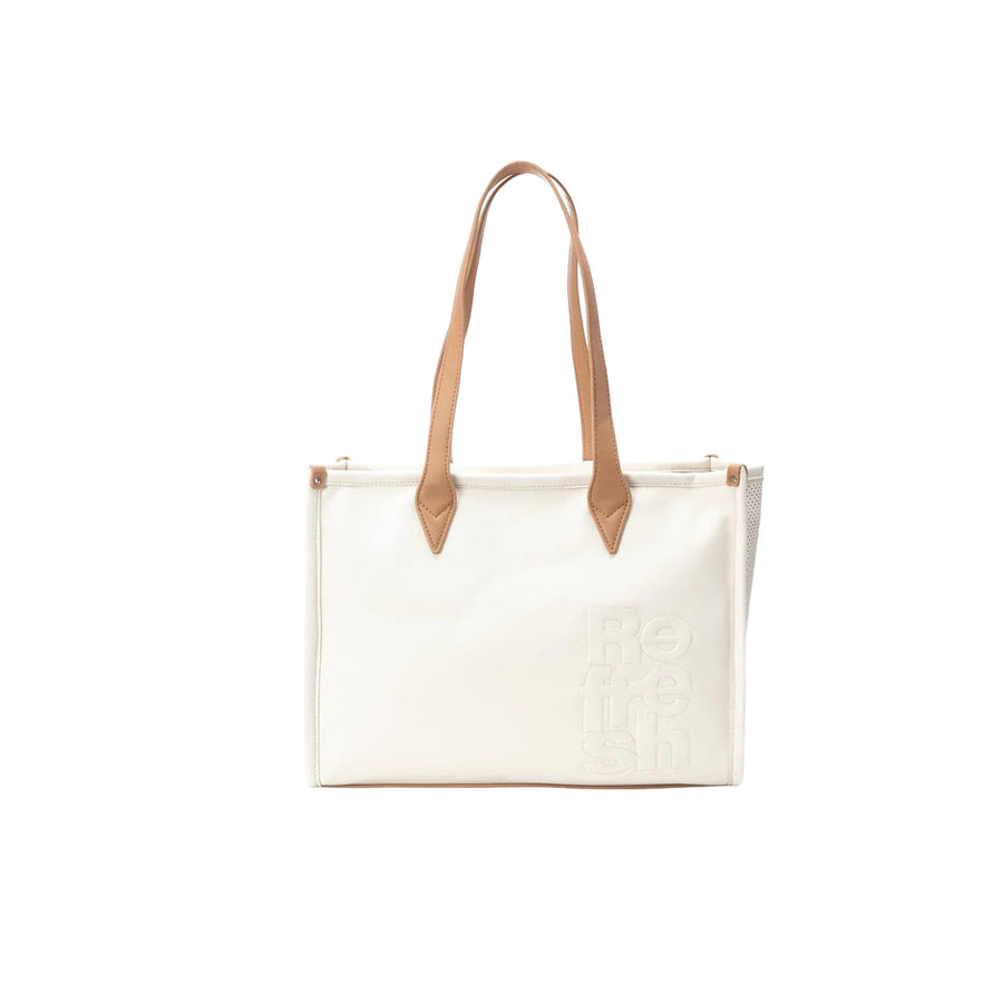 Borsa Refresh a mano donna shopper in ecopelle Bianco