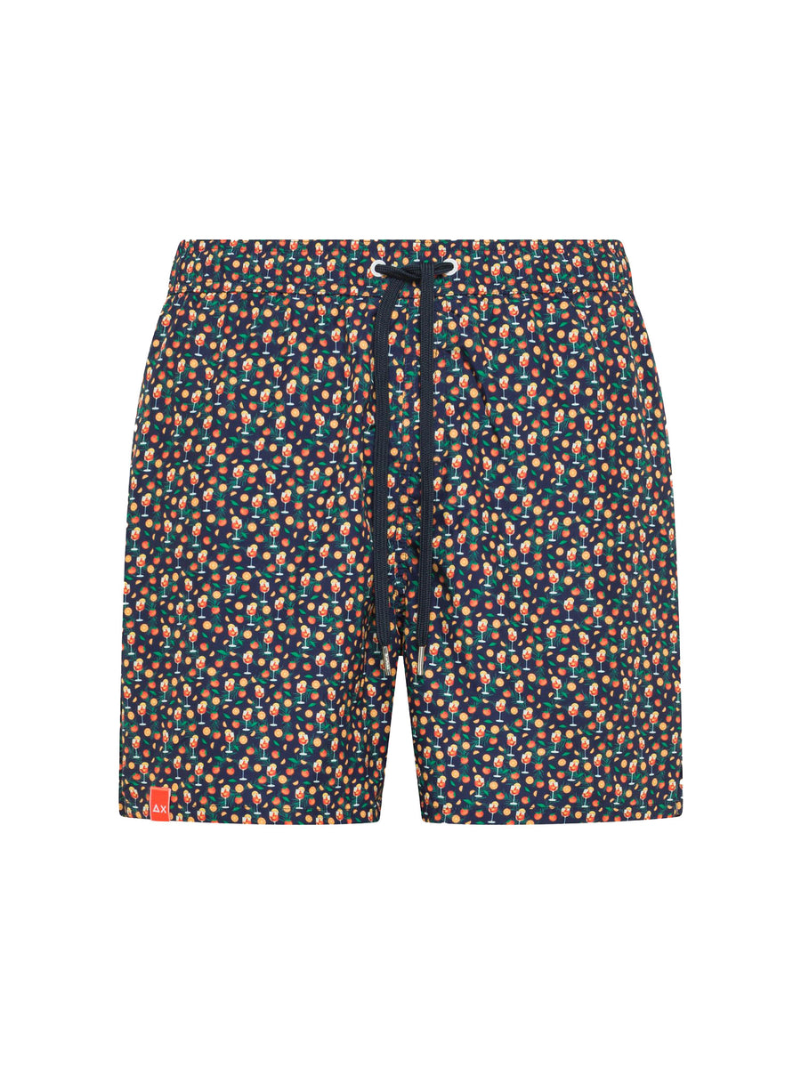 Boxer Sun 68 uomo Beach Small pattern blu
