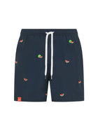 Boxer Sun 68 uomo Beach small embroidery blu