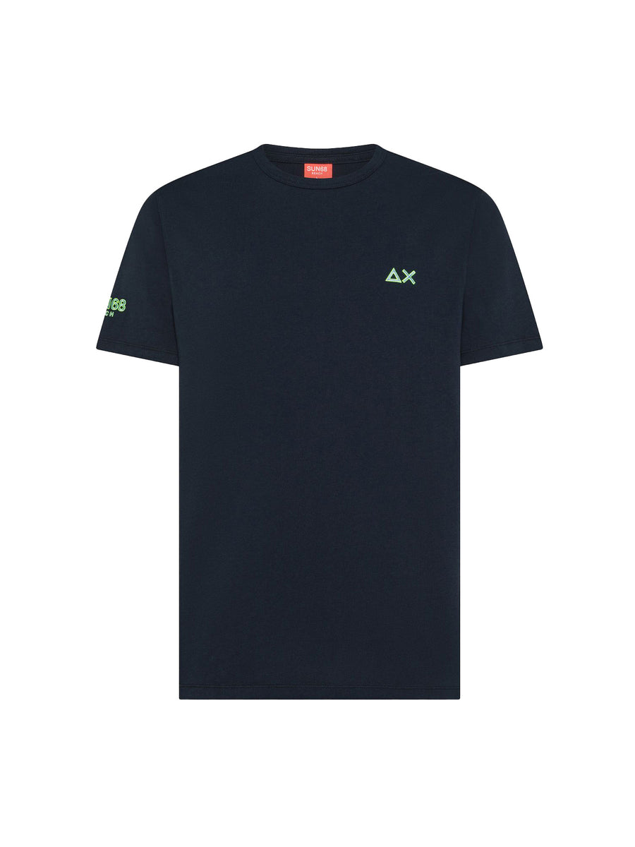 T-shirt Sun 68 uomo manica corta Beach blu
