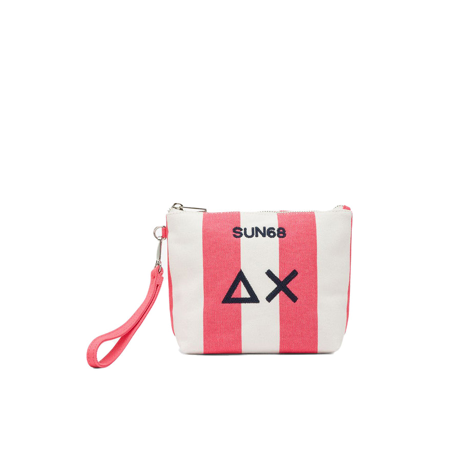 Mini Pochette Sun 68 uomo printed fucsia/bianco