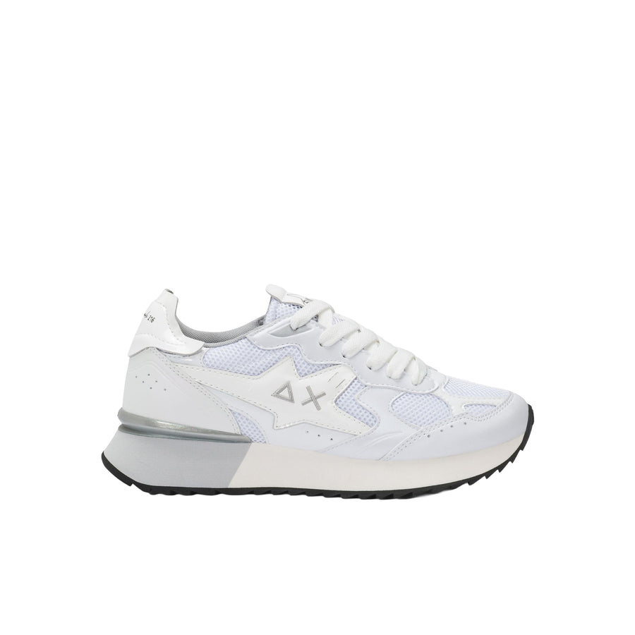 Sneakers Sun 68 donna Stargirl Silver Mesh bianco