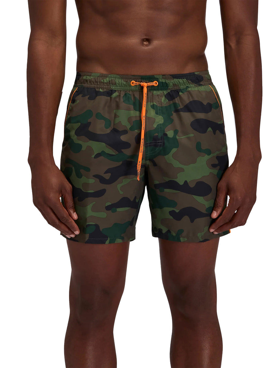 Shorts mare Sundek uomo camuflage fantasia