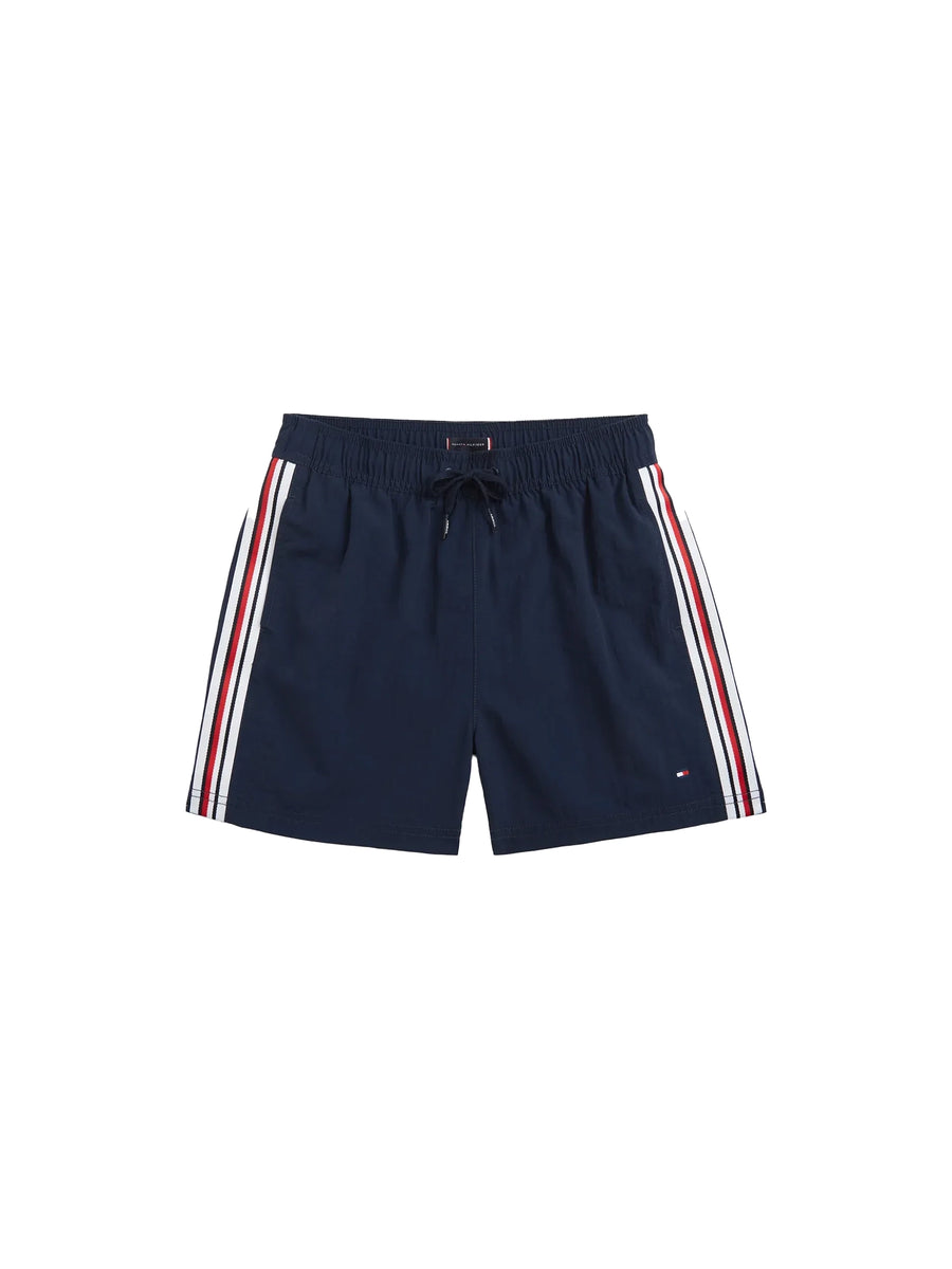 Boxer mare Tommy Hilfigher Bambino medium drawsting stripes blu