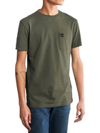 T-shirt Timberland uomo manica corta PKT Dunstan River verde