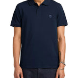 Polo Timberland uomo manica corta Millers River blu