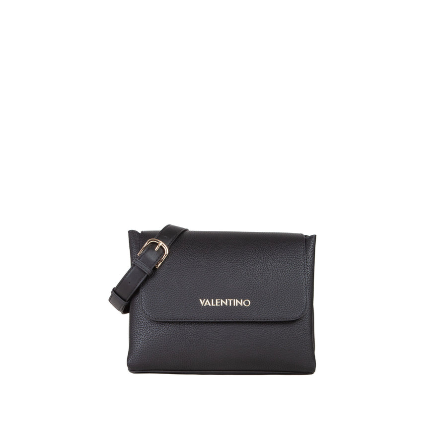 Borsa a mano satchel Valentino donna Alexia con pattina nero