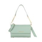 Borsa a spalla Valentino donna con pattina Hira laguna